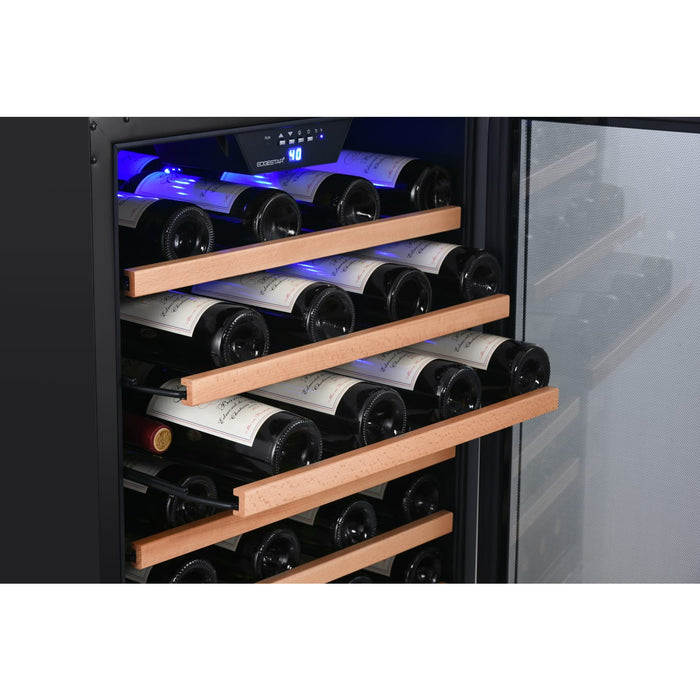 Edgestar CWR532SZ 24" Wide 53 Bottle Built-In Single Zone Wine Cooler in Stainless Steel