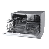 Edgestar DWP62WH 22" Wide 6 Place Setting Countertop Dishwasher in Silver