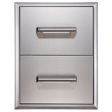 16 Stainless Steel 2 Drawer Storage Accessory