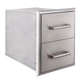 Edgestar E160DRAW2 16" Wide Double Storage Drawers in Stainless Steel