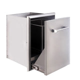 Edgestar E160TR1 16" Wide Pull Out Waste Receptacle in Stainless Steel
