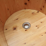 ALFI Brand AB1136 61" Free Standing Cedar Wooden Bathtub with Chrome Tub Filler