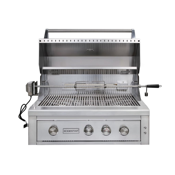 Edgestar GRL360IBBNG 89000 BTU 36" Wide Natural Gas Built-In Grill in Stainless Steel
