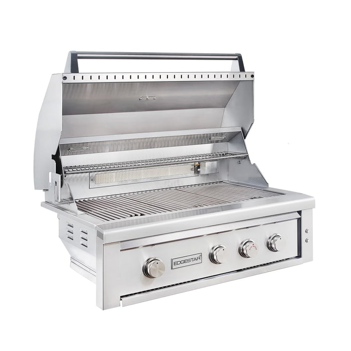 Edgestar GRL360IBBNG 89000 BTU 36" Wide Natural Gas Built-In Grill in Stainless Steel