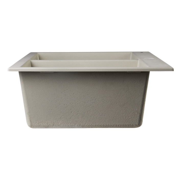 ALFI AB3420DI-B Biscuit 34" Drop-In Double Bowl Granite Composite Kitchen Sink