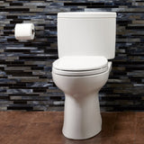 TOTO CST453CEFG#11 Drake II Two-Piece Round 1.28 GPF Toilet with CEFIONTECT, Colonial White