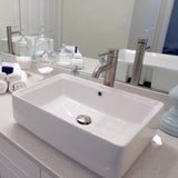ALFI Brand AB1023-BN Tall Brushed Nickel Single Lever Bathroom Faucet