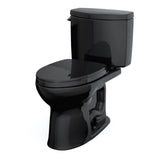 TOTO MS454124CEF#51 Drake II Two-Piece Toilet with SS124 SoftClose Seat, Washlet+ Ready, Ebony Black