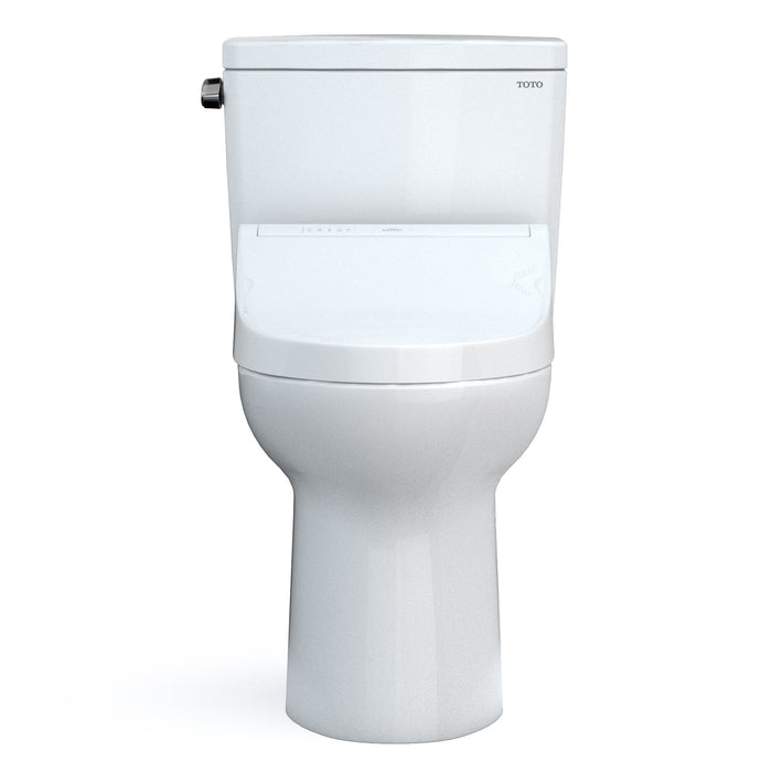 TOTO MW7763084CEFG#01 Drake Washlet+ Two-Piece 1.28 GPF Universal Height Toilet with C5 Bidet Seat
