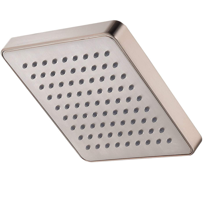 Pfister Kenzo 973-228J Wall Mount Single-Function Square Showerhead, Brushed Nickel