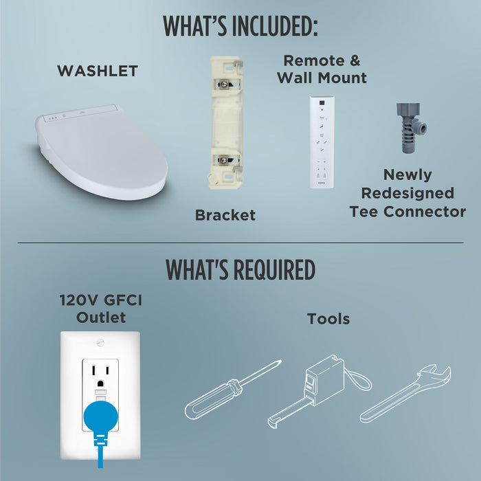 TOTO SW3036R#01 Washlet K300 Bidet Elongated Toilet Seat with Water Heating, and Wand Cleaning