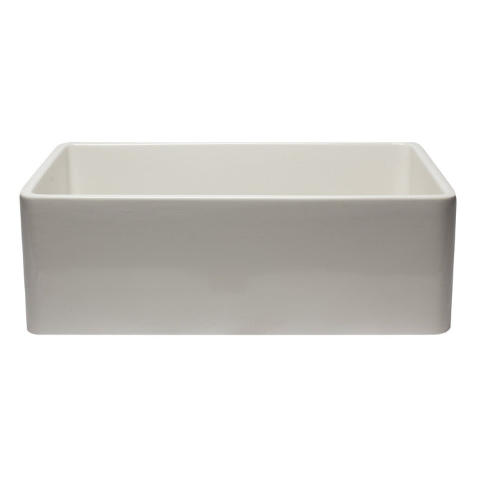 ALFI AB3020SB-B 30 inch Biscuit Reversible Single Bowl Fireclay Farmhouse Sink