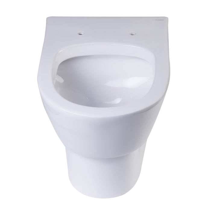 EAGO WD332 Round Modern Wall Mount Dual Flush Toilet Bowl