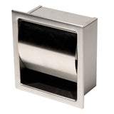 ALFI Brand ABTP77-BSS Brushed Stainless Steel Modern Recessed Toilet Paper Holder with Cover