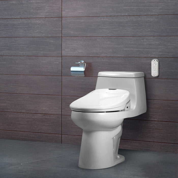 Brondell Swash 1400 Luxury Elongated Heated Bidet Toilet Seat with Dual Nozzles (white) - Bath4All