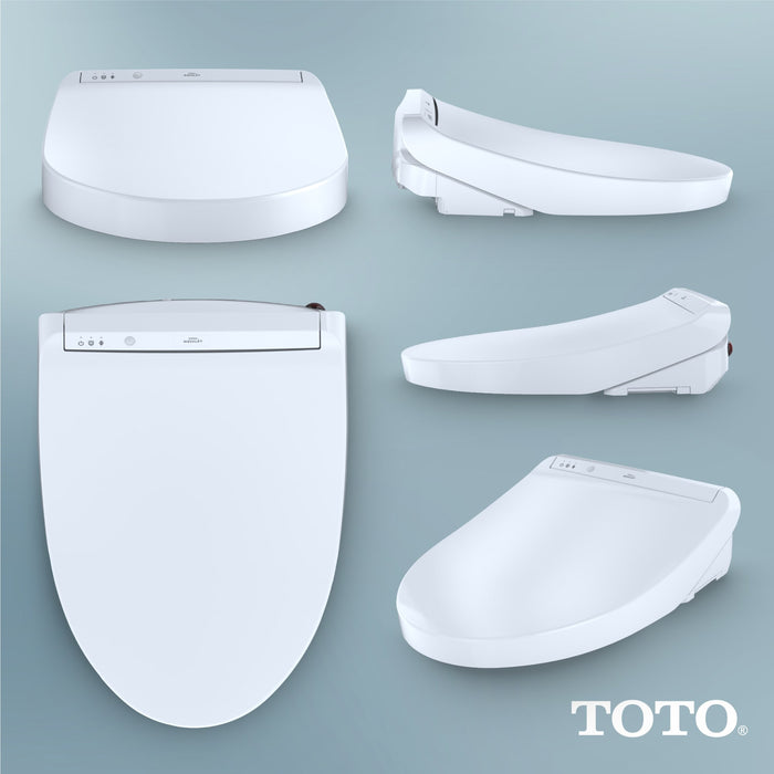 TOTO SW3036R#01 Washlet K300 Bidet Elongated Toilet Seat with Water Heating, and Wand Cleaning