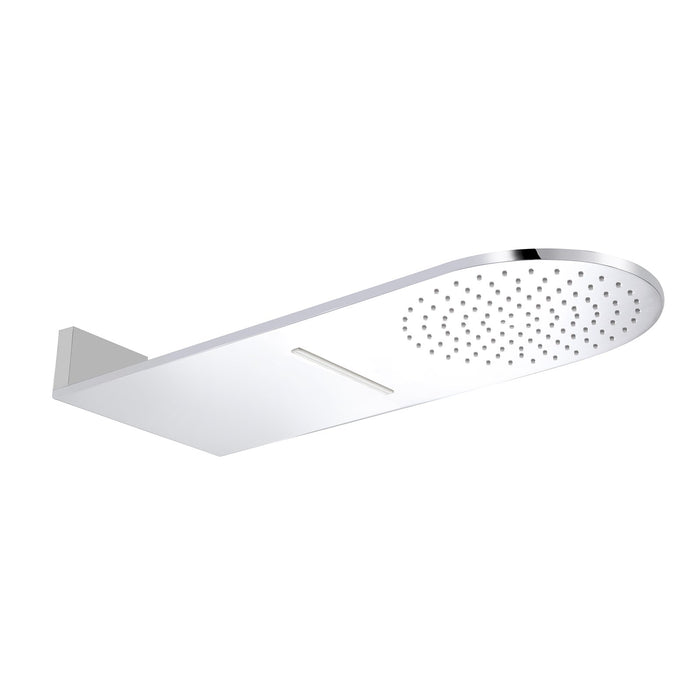 ALFI Brand RAIN10RW-PC Polished Chrome 10" Wall-Mounted Square Waterfall Rain Shower Head