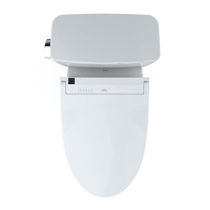 TOTO MW7763084CEFG#01 Drake Washlet+ Two-Piece 1.28 GPF Universal Height Toilet with C5 Bidet Seat