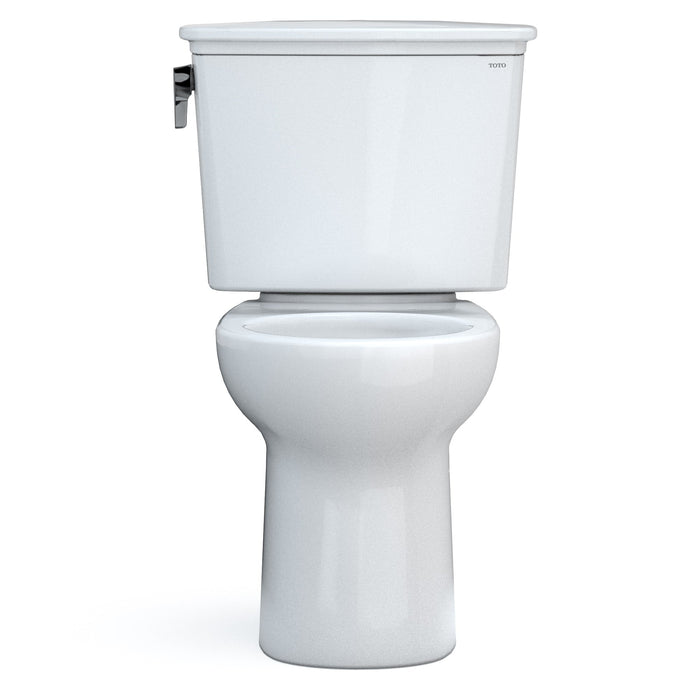 TOTO CST785CEFG#01 Drake Transitional Two-Piece Round Universal Height Toilet, Cotton White