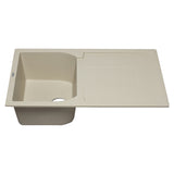 ALFI AB1620DI-B Biscuit 34" Single Bowl Granite Composite Sink with Drainboard