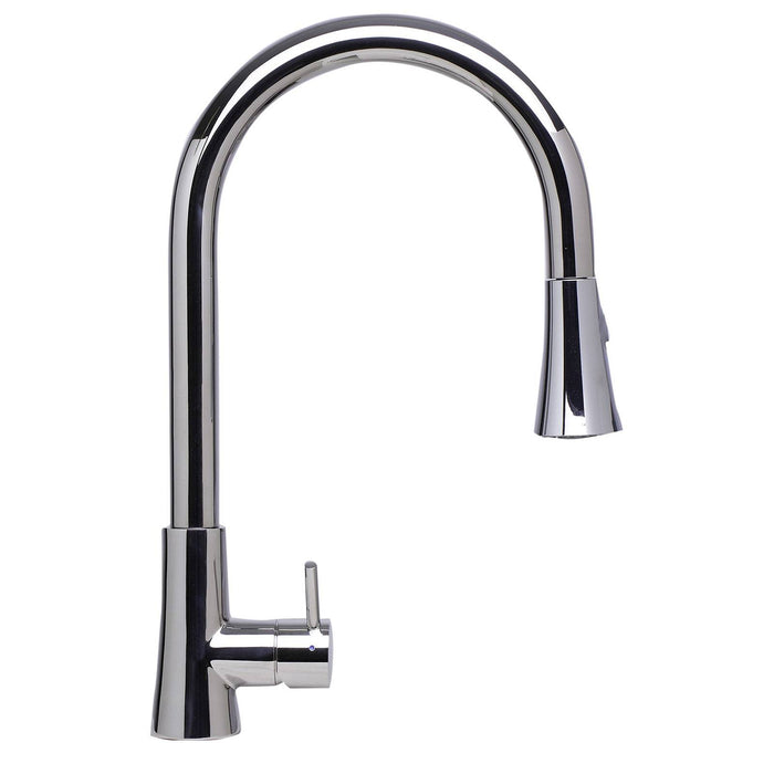 ALFI AB2034-PSS Solid Polished Stainless Steel Pull Down Single Hole Faucet