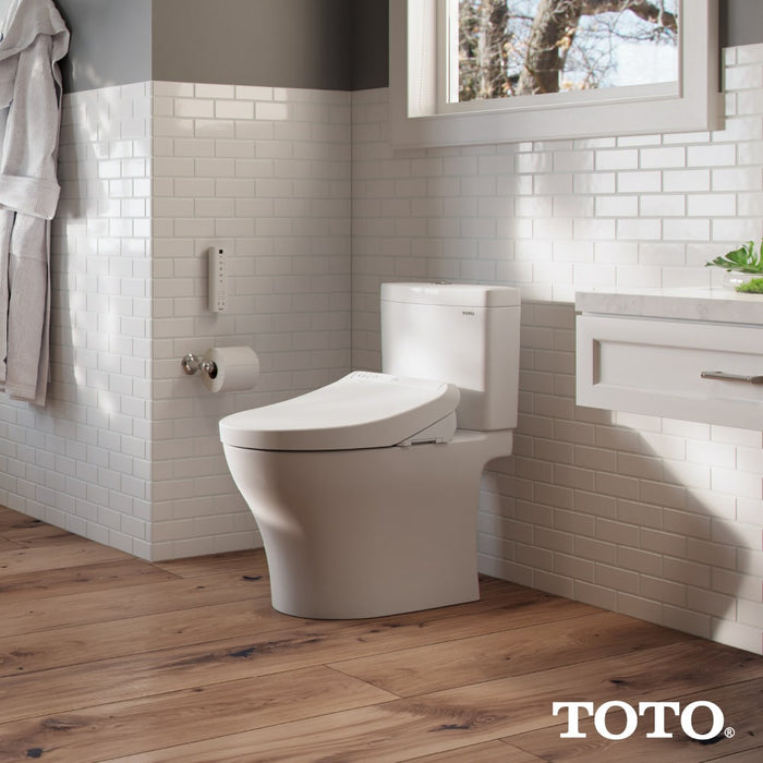 TOTO SW3036R#01 Washlet K300 Bidet Elongated Toilet Seat with Water Heating, and Wand Cleaning