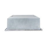 ALFI Brand 12 x 24 White Matte Stainless Steel Vertical Double Shelf Bath Shower Niche