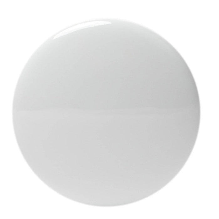 ALFI Brand AB8055-W White Modern Ceramic Mushroom Top Pop Up Drain for Sinks without Overflow