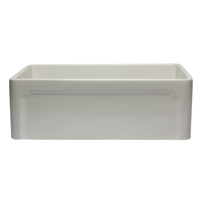 ALFI AB3020SB-B 30 inch Biscuit Reversible Single Bowl Fireclay Farmhouse Sink