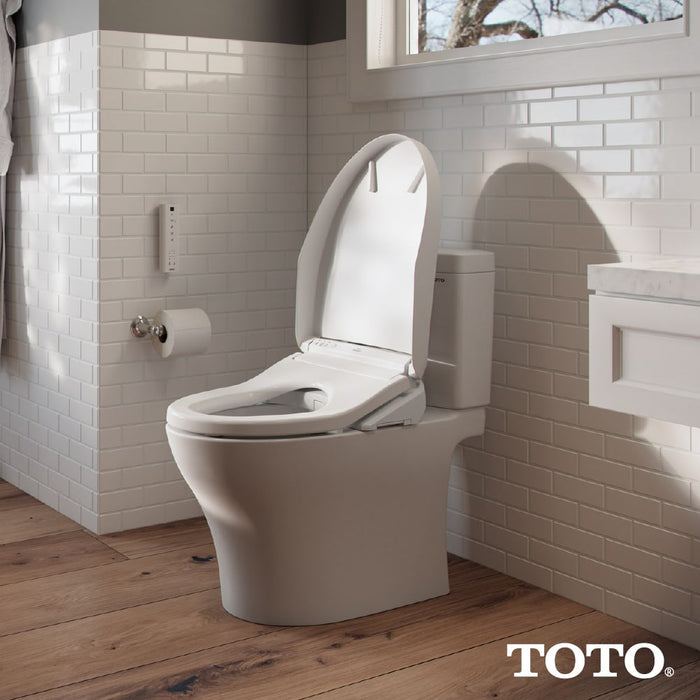 TOTO SW3036R#01 Washlet K300 Bidet Elongated Toilet Seat with Water Heating, and Wand Cleaning