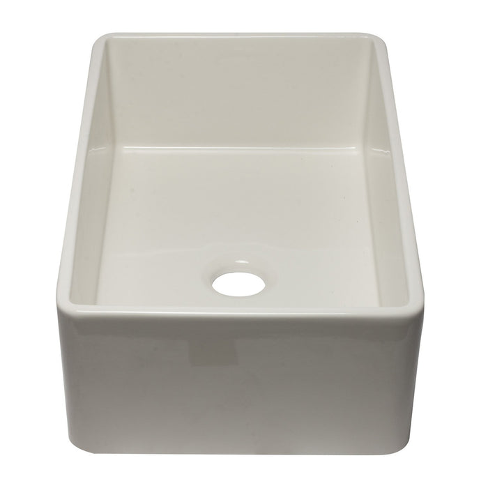 ALFI AB3320SB-B 33 inch Biscuit Reversible Single Bowl Fireclay Farmhouse Sink