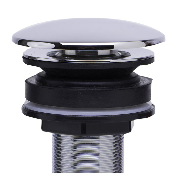 ALFI AB9055-PC Polished Chrome Pop Up Drain for Bathroom Sink without Overflow