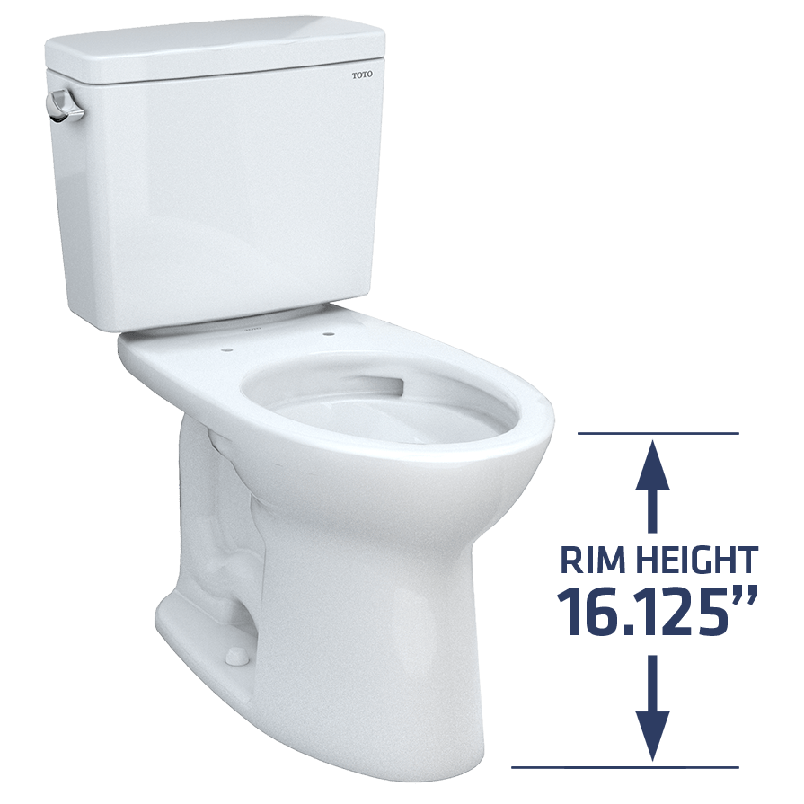 TOTO toilets - universal height, aka comfort height