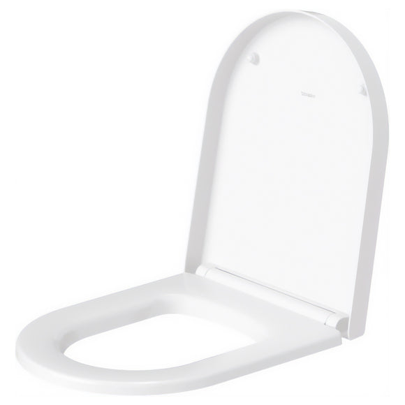 Duravit 0020090000 ME by Starck Elongated Slow-Closing Toilet Seat with Cover - White