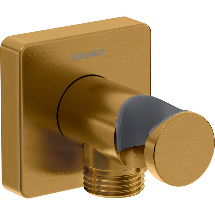 Duravit UV0630010U37 DuraShower Square Wall Outlet with Handshower Holder