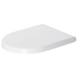 Duravit 0063890000 Starck 3 Rounded Slow-Close Toilet Seat with Cover - White