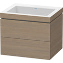 Duravit LC6926N3535 L-Cube C-Bonded Wall-Mount Vanity Kit Oak Terra