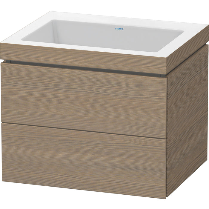 Duravit LC6926N3535 L-Cube C-Bonded Wall-Mount Vanity Kit Oak Terra