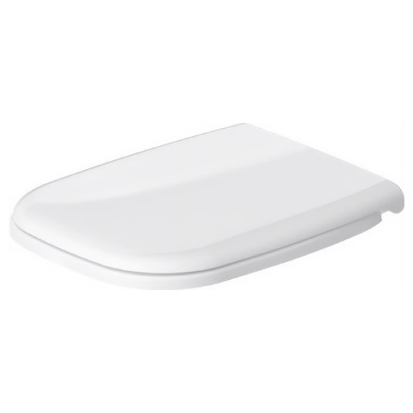 Duravit 0067390000 D-Code Toilet Seat with Cover and Non-Slamming Slow-Close Mechanism