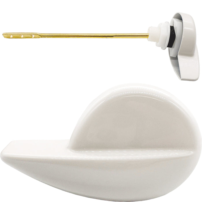 Duravit 0074870000 Right-Hand Toilet Tank Lever, High-Gloss White