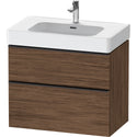 Duravit DE43770BD210000 D-Neo Vanity Unit Wall-Mounted Walnut Dark