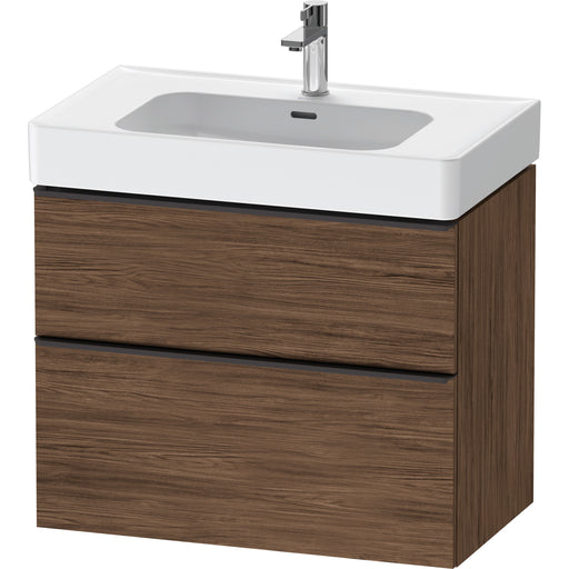 Duravit DE43770BD210000 D-Neo Vanity Unit Wall-Mounted Walnut Dark