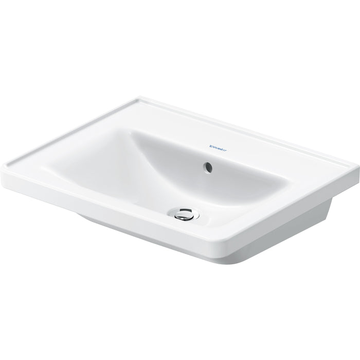 Duravit 23676000601 D-Neo Bathroom Sink White with WonderGliss