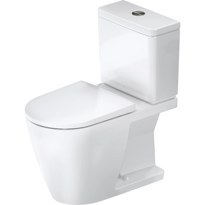 Duravit 2006012000 D-Neo Dual Flush Rimless Elongated Toilet Bowl