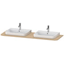 Duravit HP032HB7171 Happy D.2 Plus Console with Two Sink Cut-Outs Mediterranean Oak
