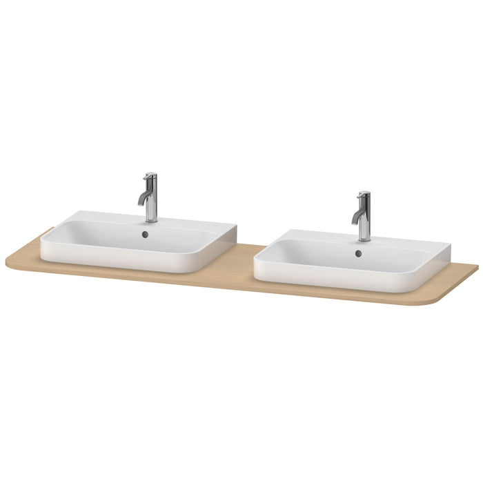 Duravit HP032HB7171 Happy D.2 Plus Console with Two Sink Cut-Outs Mediterranean Oak
