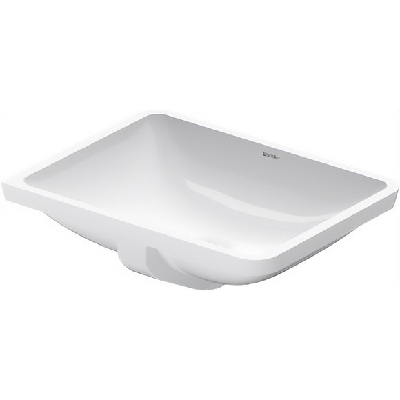 Duravit 0305490017 Starck 3 Undermount Vanity Sink with Overflow, 19 1/4" Wide, White