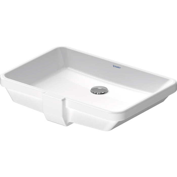 Duravit 0316530017 21 7/8" Design Classics Rectangular Undermount Bathroom Sink with Overflow
