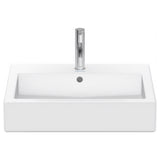 Duravit 0454600000 Vero 24" Wall-Mount Vanity Top Sink with Faucet Deck, 1 Hole, and Overflow