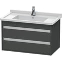 Duravit KT664404949 Ketho Wall-Mount Vanity Unit Graphite